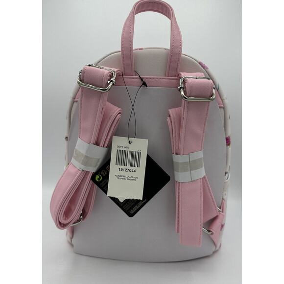 Loungefly Disney Cinderella & Friends Mice Tea Party Mini Backpack New NWT - Picture 3 of 5